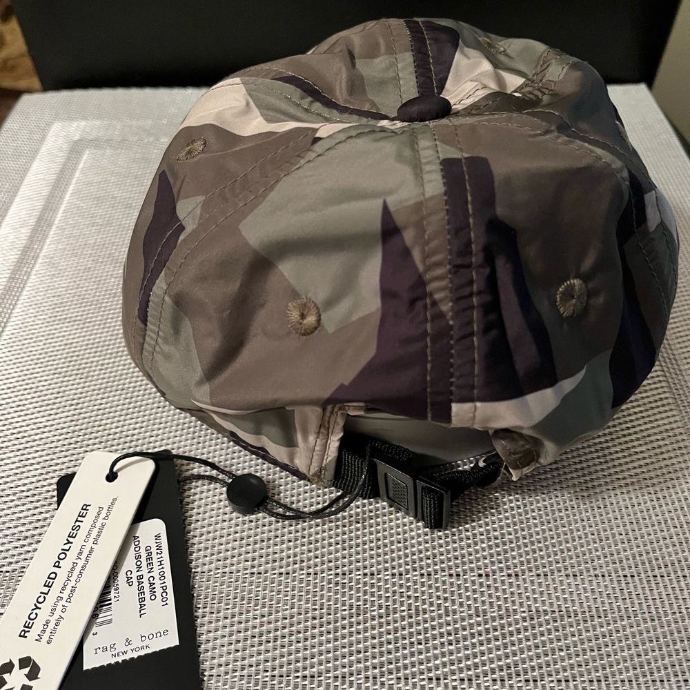RAG & BONE ADDISON NWT AUTHENTIC GREEN CAMO UNISEX BASEBALL CAP. - Picture 16 of 17
